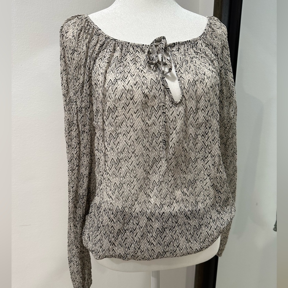 Lucky Brand cinched waist blouse size SMALL worn once